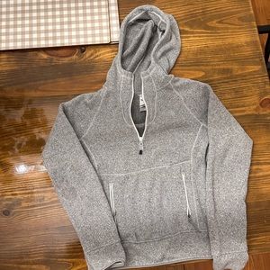 Gray 1/4 zip north face